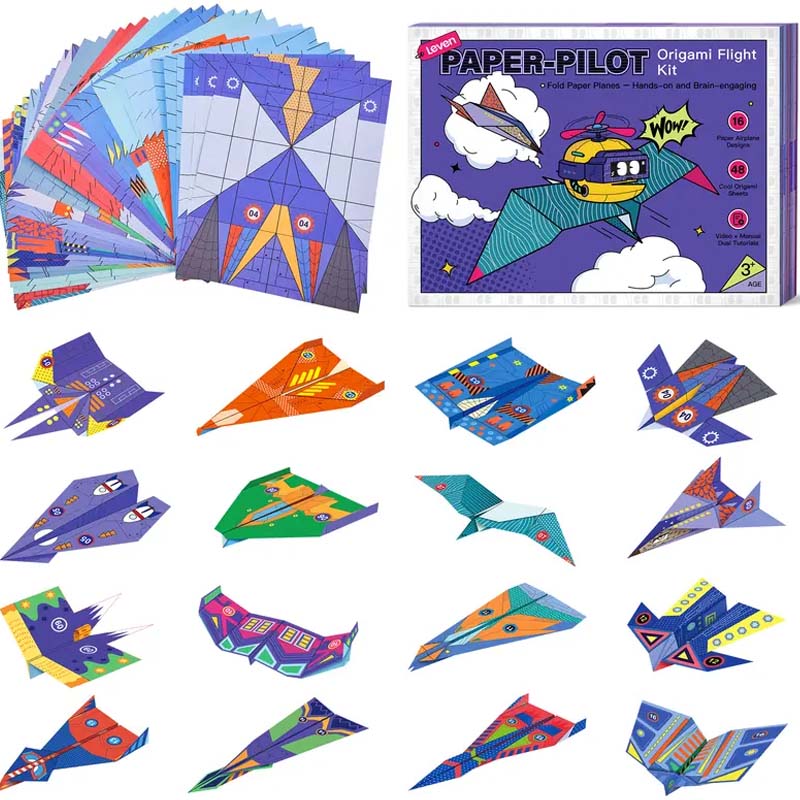 Kit de fabrication d'avions en papier créatifs pour enfants
