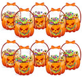 Sachets à friandises transparents Citrouille d'Halloween (10 pièces par paquet)