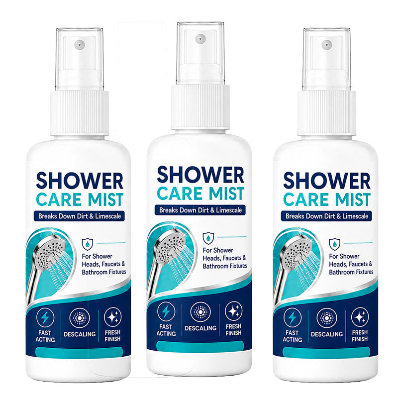 Spray détartrant douche action rapide – Dissout les dépôts minéraux tenaces et les traces d’eau dure. Restaure le débit d'eau et la brillance – il suffit de vaporiser et d'essuyer !