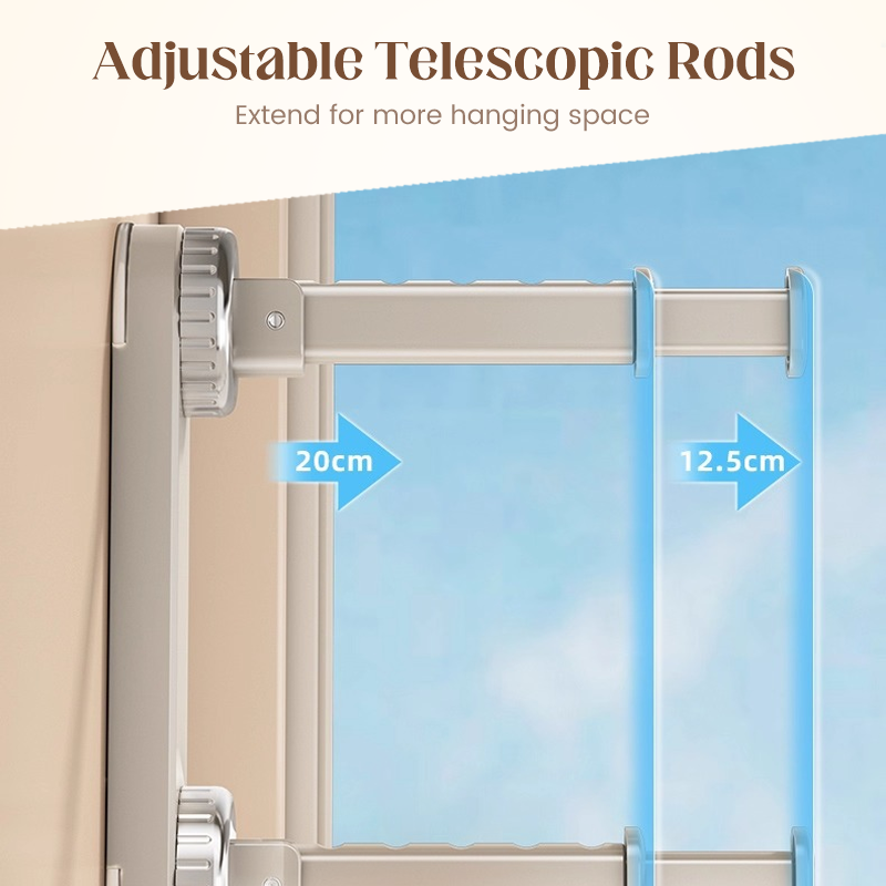 Égouttoir pliable télescopique à ventouses