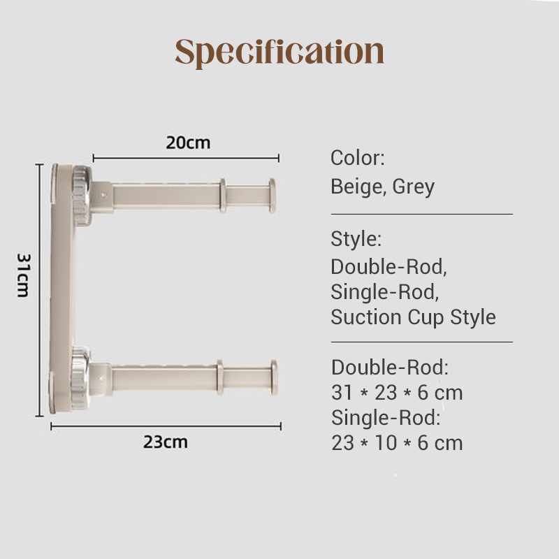 Égouttoir pliable télescopique à ventouses