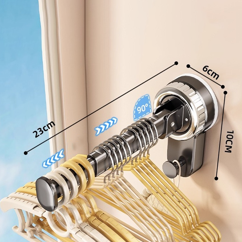 Égouttoir pliable télescopique à ventouses