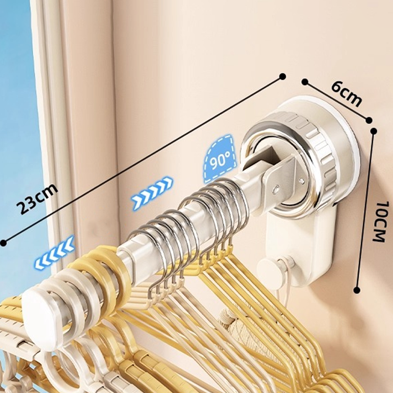 Égouttoir pliable télescopique à ventouses