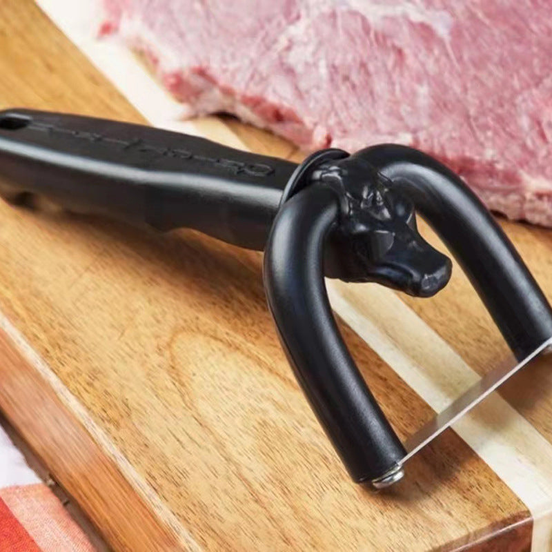 Vous gaspillez de la bonne viande maigre en parant le gras ? Économisez jusqu'à 60 % ! Épurateur de gras à viande manuel U©\Shape