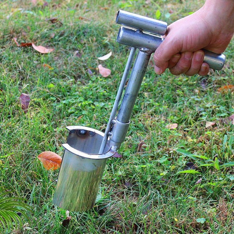 Transplantoir pour baril de jardin