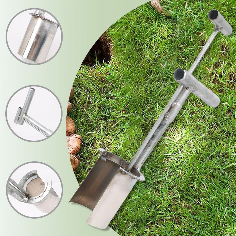 Transplantoir pour baril de jardin