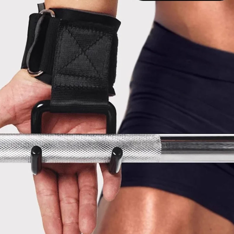 Crochets de musculation avec support de poignet