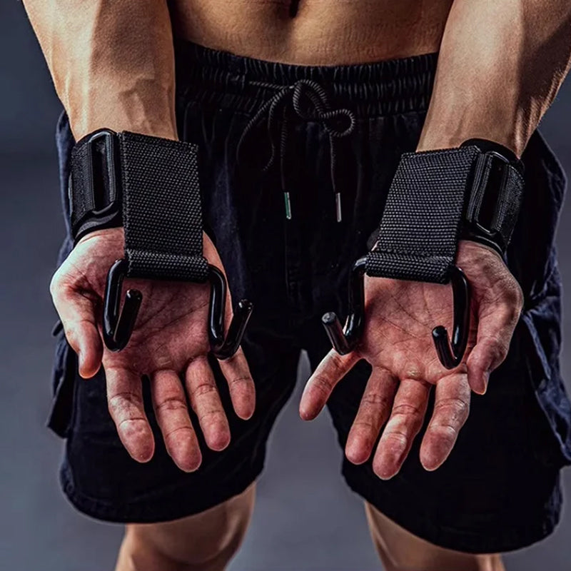 Crochets de musculation avec support de poignet
