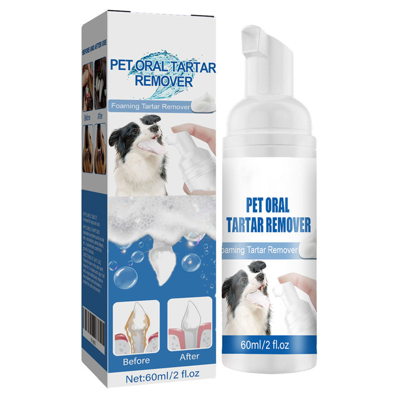 Nettoyant mousse anti-tartre buccal pour animaux