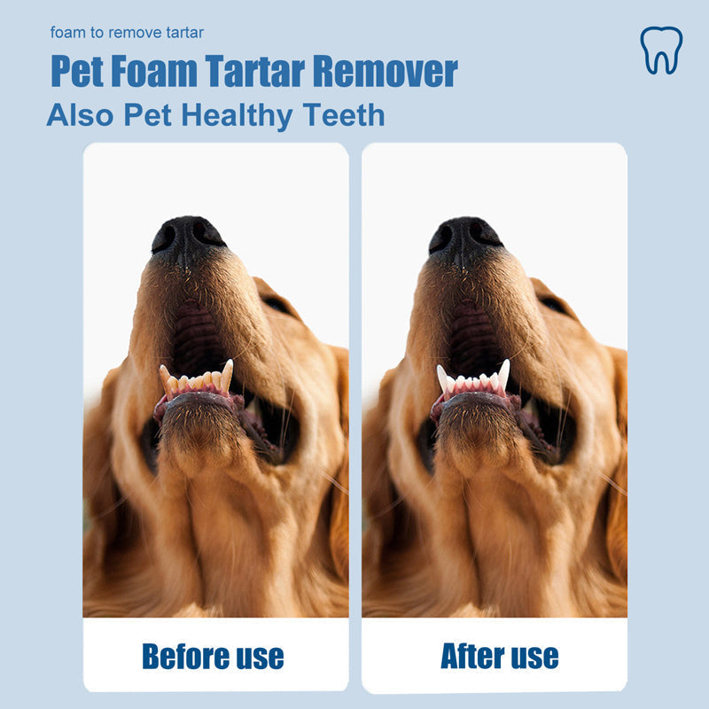 Nettoyant mousse anti-tartre buccal pour animaux