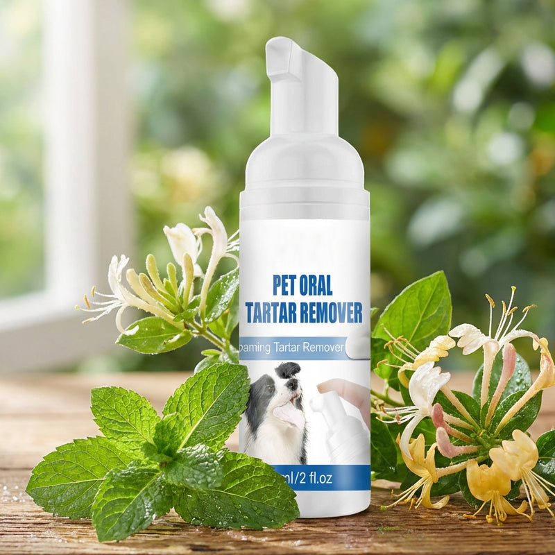 Nettoyant mousse anti-tartre buccal pour animaux