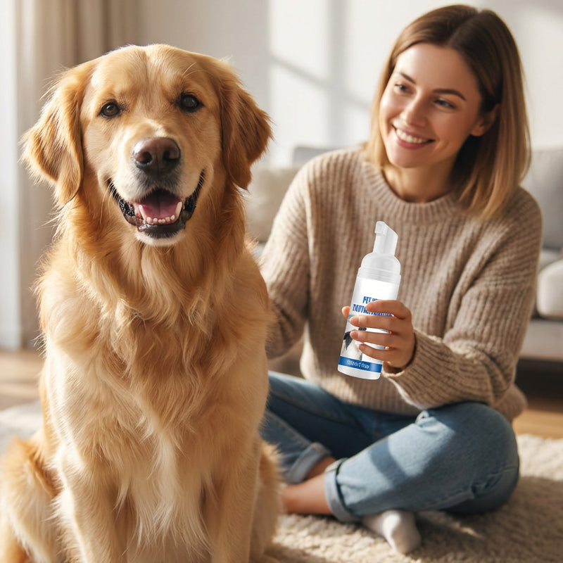 Nettoyant mousse anti-tartre buccal pour animaux