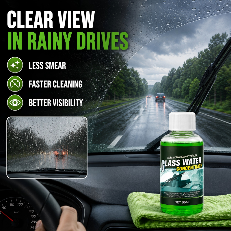 Concentré Lave-Glace Automobile – Il suffit de diluer et de verser ! Visibilité sans traces, élimine les insectes et la saleté routière !