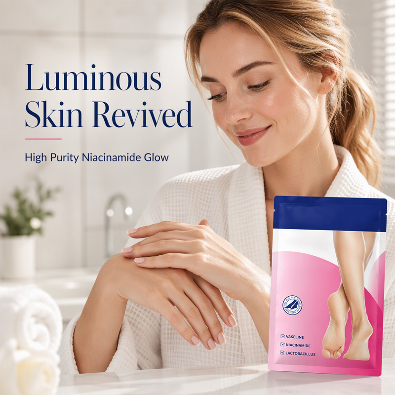 Masque Hydratant pour les Pieds Secs et Craquelés – Hydratation Intense et Exfoliation pour une Peau Douce comme celle d'un Bébé !