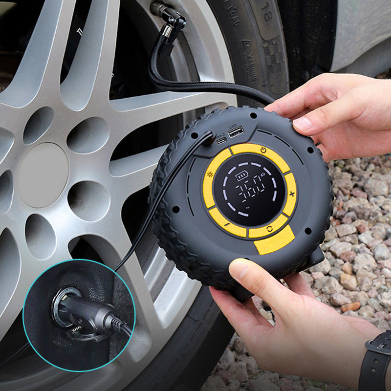 Démarreur de voiture et gonfleur de pneus 2-en-1