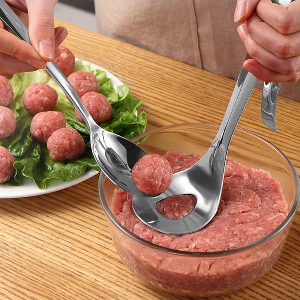 Cuillère à boulettes ! Antiadhésive, pour prélever et égoutter – le cadeau parfait. Une cuisine sans dégâts – procurez-vous la vôtre !