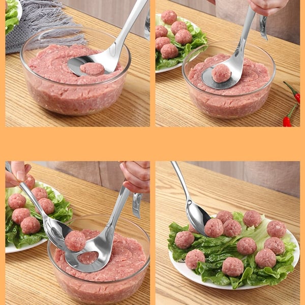 Cuillère à boulettes ! Antiadhésive, pour prélever et égoutter – le cadeau parfait. Une cuisine sans dégâts – procurez-vous la vôtre !