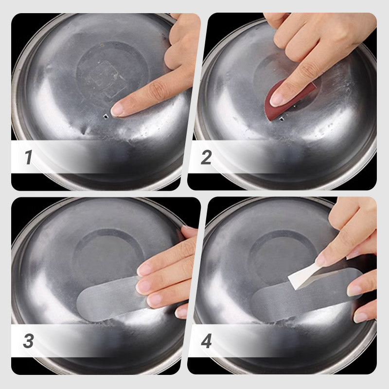 Kit d'autocollants acryliques multi-usages pour réparation de casseroles et poêles