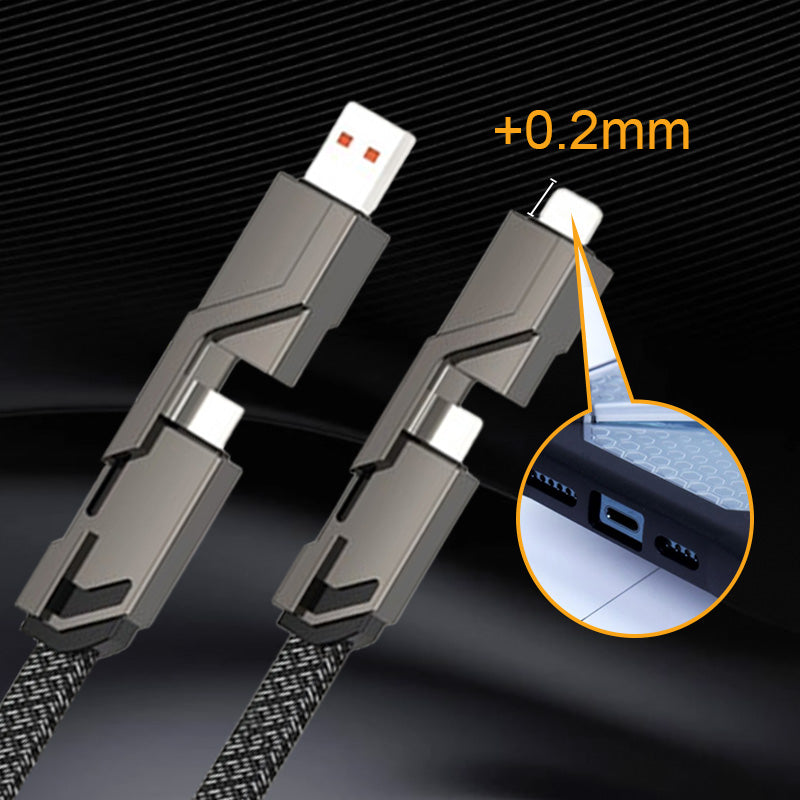 Câble de charge rapide et de synchronisation de données 4-en-1