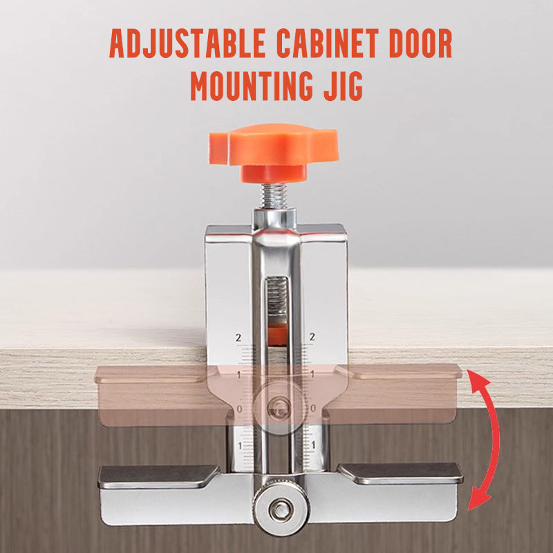 Gabarit de montage réglable pour porte d'armoire