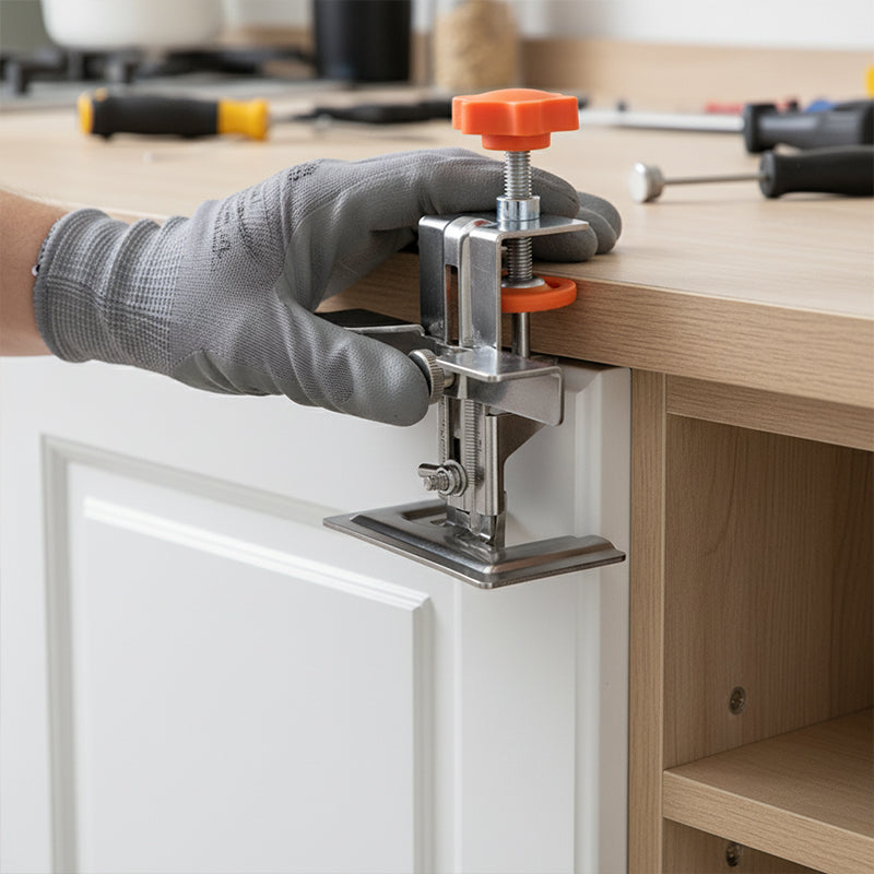 Gabarit de montage réglable pour porte d'armoire