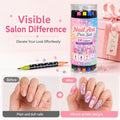 ©\OFFRE©\LIMITÉE©\Lot de 24 Stylos de Nail Art à Double Pointe – Créatif, Qualité Salon, Facile à Utiliser Soi-même