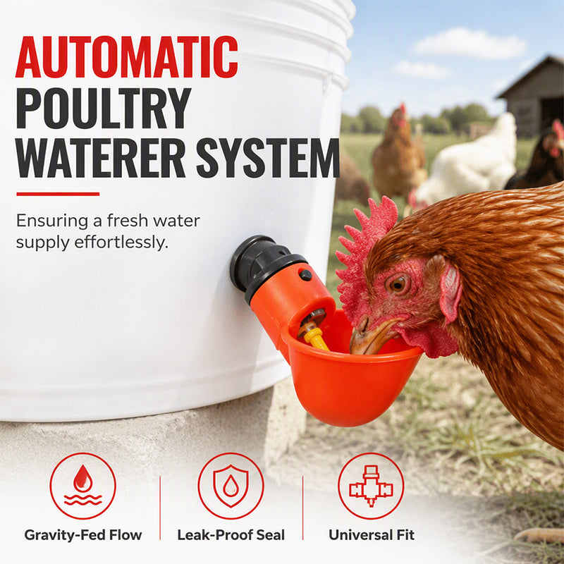 Abreuvoirs automatiques pour poulets à gravité