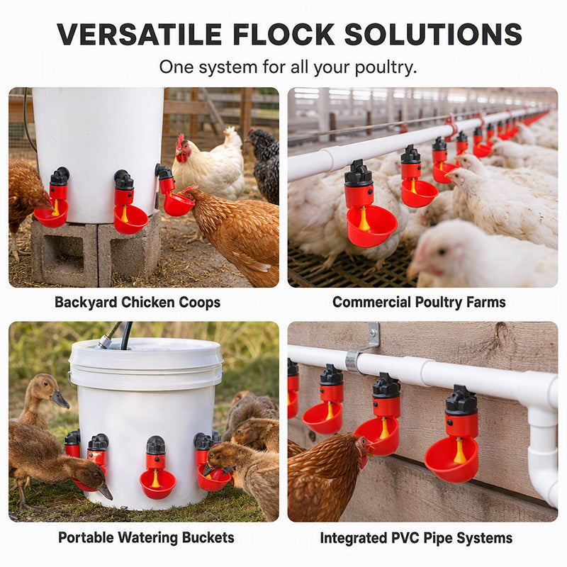 Abreuvoirs automatiques pour poulets à gravité