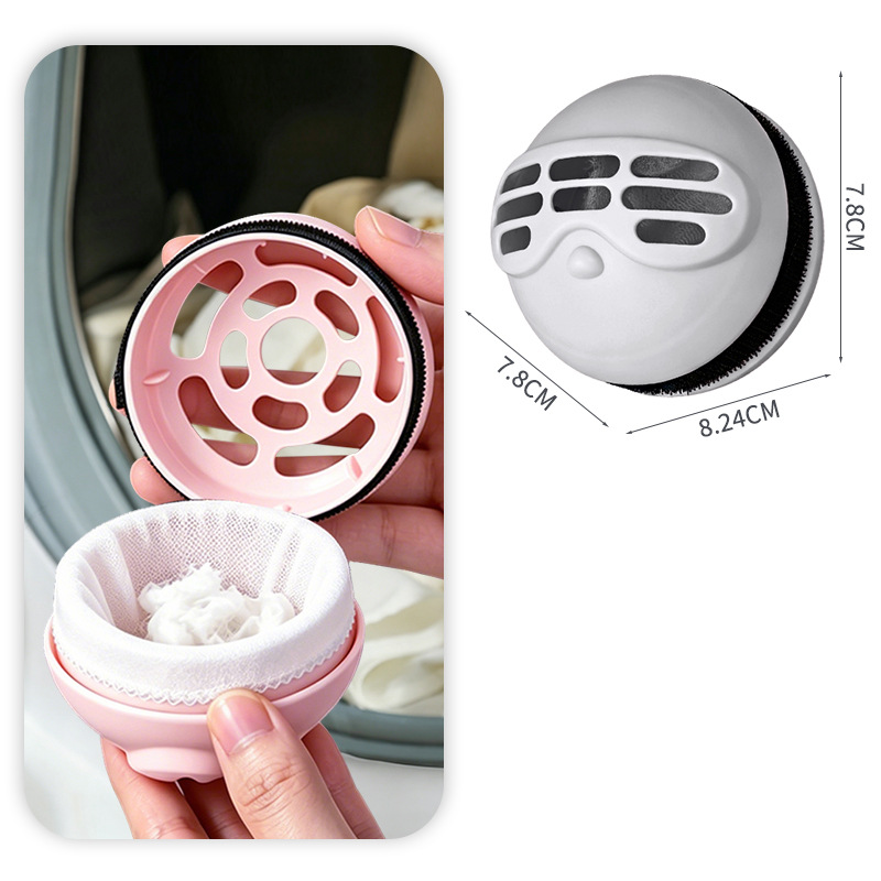 Boule de lavage et anti-peluche 2-en-1 pour machine à laver