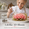 MAINTENANT! Kit d'art de gelée 3D professionnel©\ Outils d'art de gélatine florale 10 pièces en acier inoxydable 304©\ avec seringue, ensemble de décoration de gâteau de gelée de fleurs 3D DIY pour