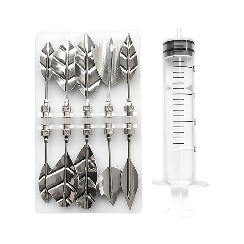 MAINTENANT! Kit d'art de gelée 3D professionnel©\ Outils d'art de gélatine florale 10 pièces en acier inoxydable 304©\ avec seringue, ensemble de décoration de gâteau de gelée de fleurs 3D DIY pour