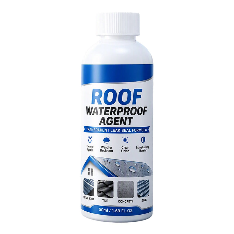 Mastic d'étanchéité transparent pour toiture avec brosse