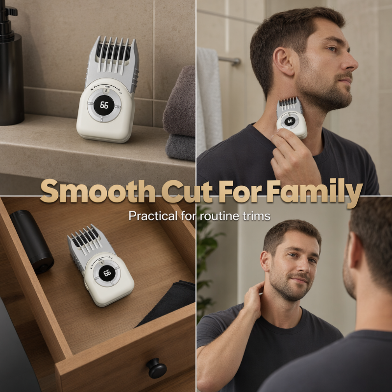 Tondeuse à cheveux sans fil – 4 en 1, étanche, USB-C – pour cheveux et barbe !