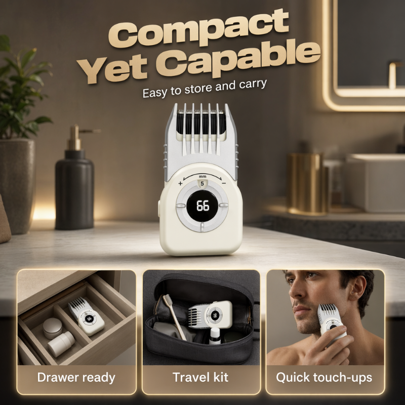 Tondeuse à cheveux sans fil – 4 en 1, étanche, USB-C – pour cheveux et barbe !