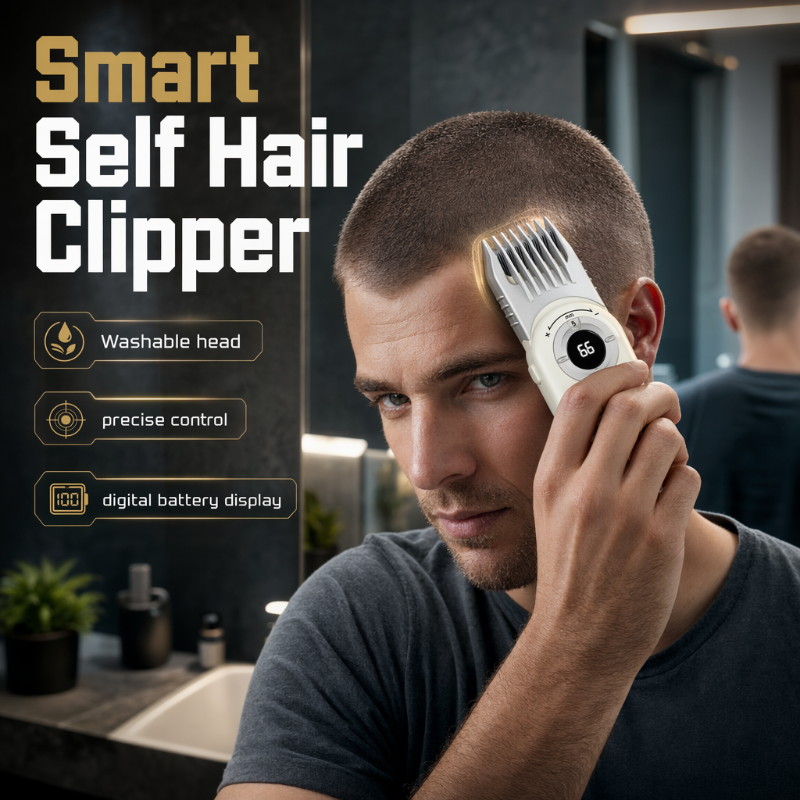 Tondeuse à cheveux sans fil – 4 en 1, étanche, USB-C – pour cheveux et barbe !