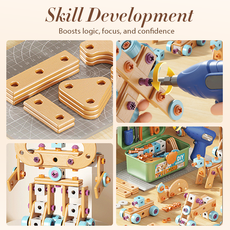 Trousse à outils DIY éducative spéciale pour enfants à durée limitée – Construire plus. Apprendre plus. Jouer de manière créative.