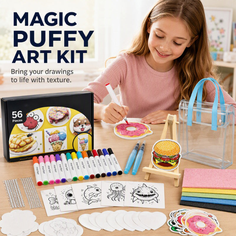 Kit de peinture mousse gonflante pour enfants