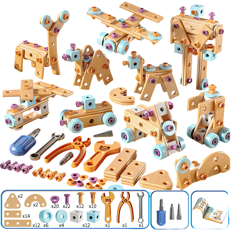 Trousse à outils DIY éducative spéciale pour enfants à durée limitée – Construire plus. Apprendre plus. Jouer de manière créative.