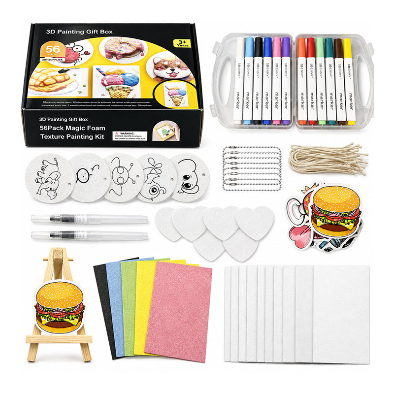 Kit de peinture mousse gonflante pour enfants