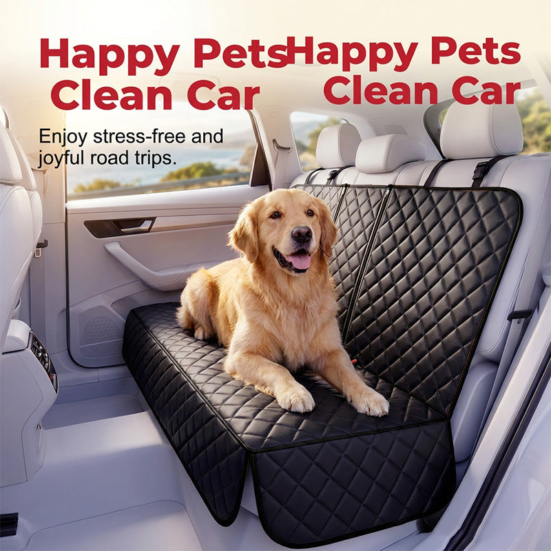 Siège auto spécial pour chien à durée limitée – À partir de ! Imperméable, ouvertures pour ceinture de sécurité et pliable. Voiture propre, animal heureux – procurez-vous le vôtre !