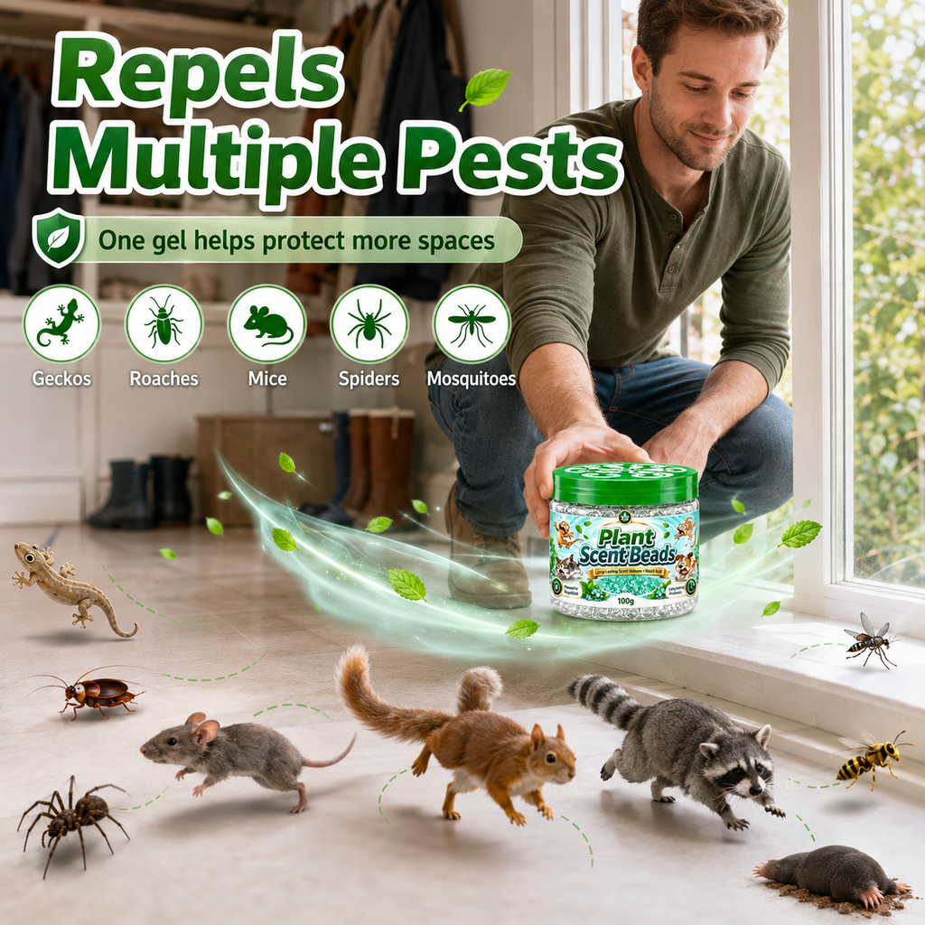 Gel perles répulsives naturelles pour geckos