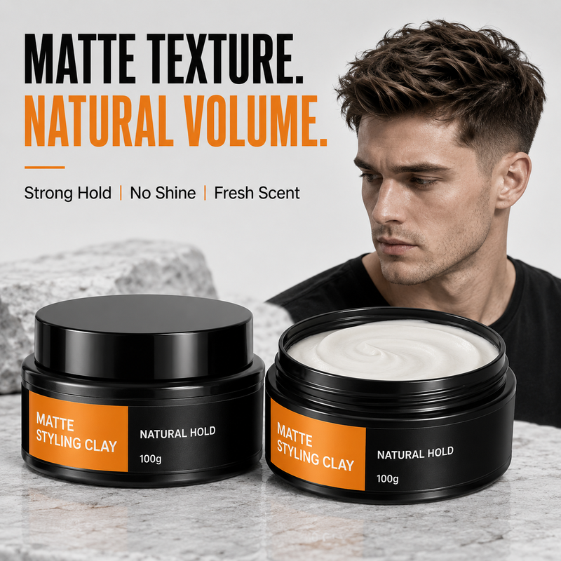 Argile Coiffante Forte Tenue Légère pour Hommes