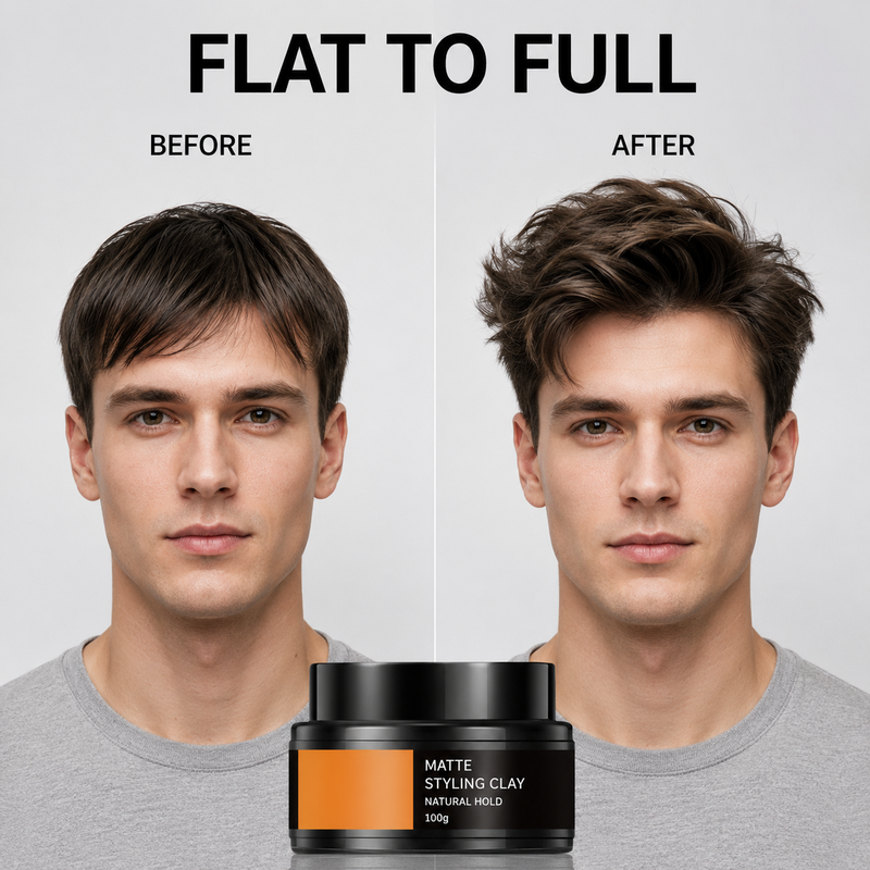 Argile Coiffante Forte Tenue Légère pour Hommes