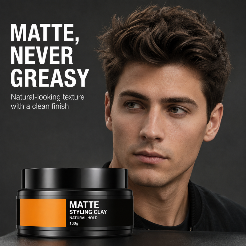 Argile Coiffante Forte Tenue Légère pour Hommes