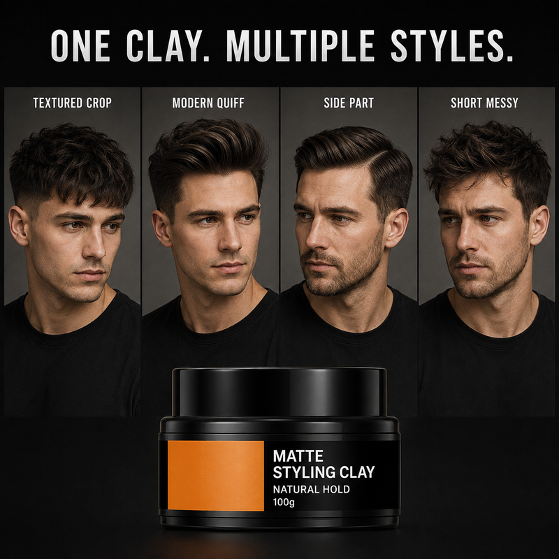 Argile Coiffante Forte Tenue Légère pour Hommes