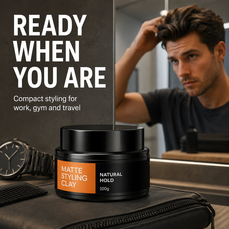 Argile Coiffante Forte Tenue Légère pour Hommes