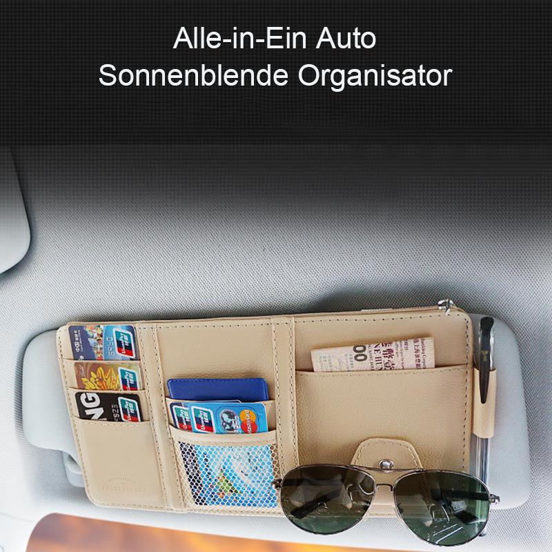 Organisateur de pare-soleil de voiture tout-en-un