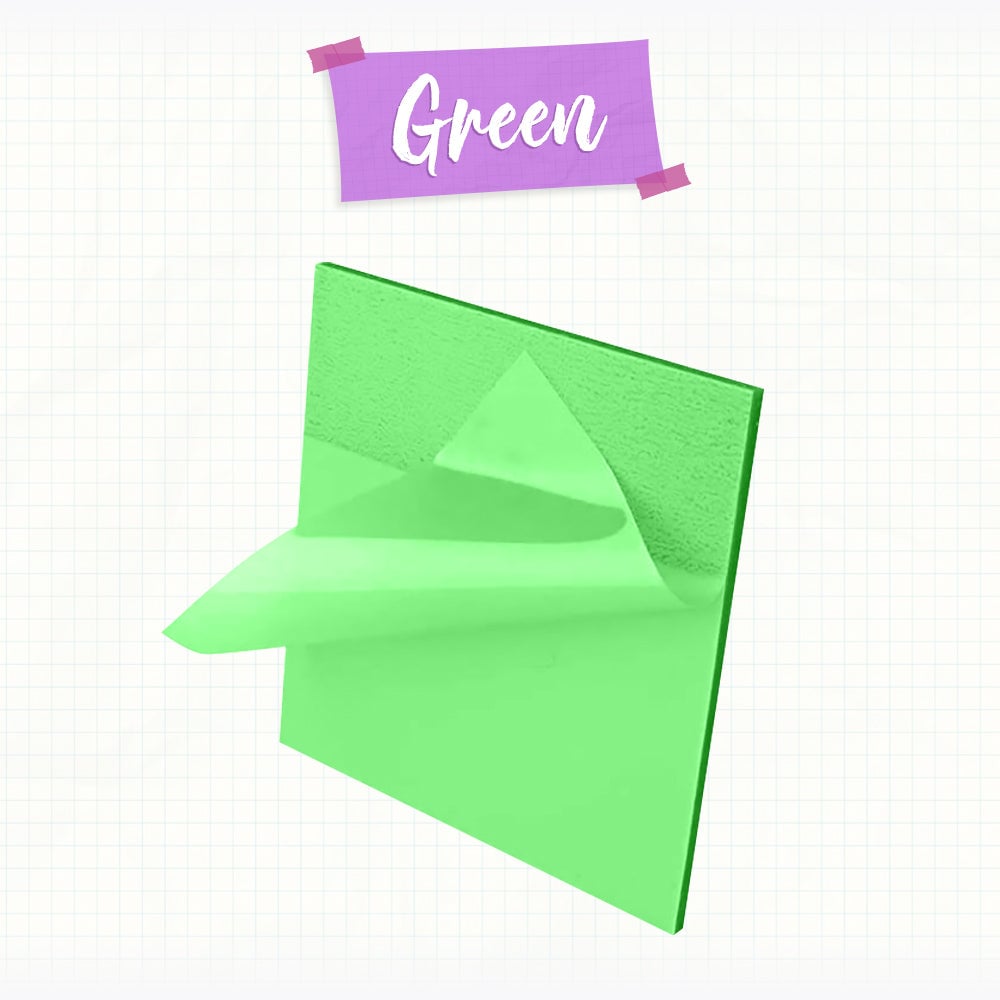 5 Blocs de notes adhésives transparentes (250 feuilles)