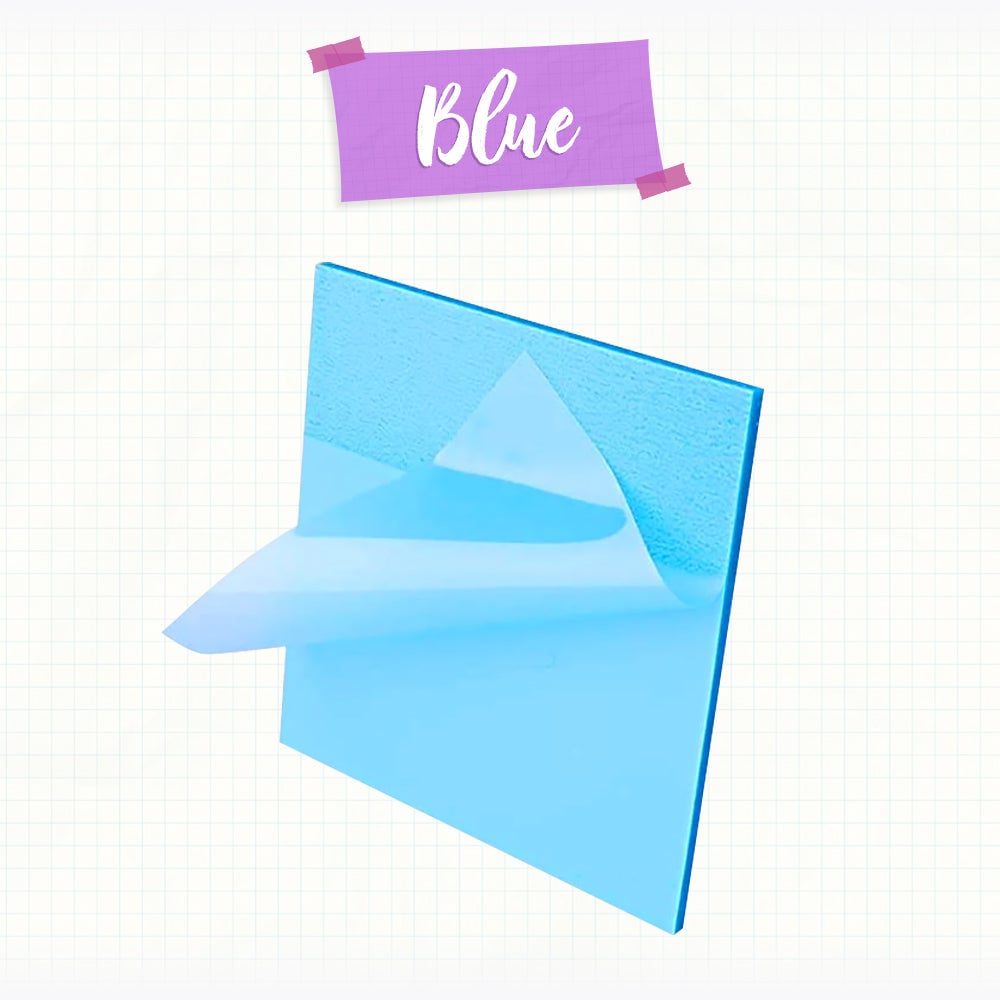 5 Blocs de notes adhésives transparentes (250 feuilles)
