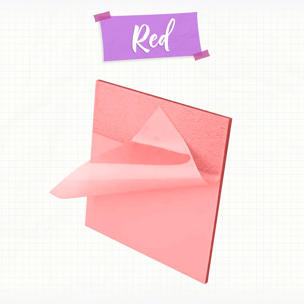 5 Blocs de notes adhésives transparentes (250 feuilles)
